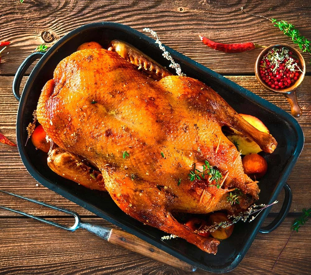 Stuffed Duck with Apples, Prunes & Nuts – Ready to Roast